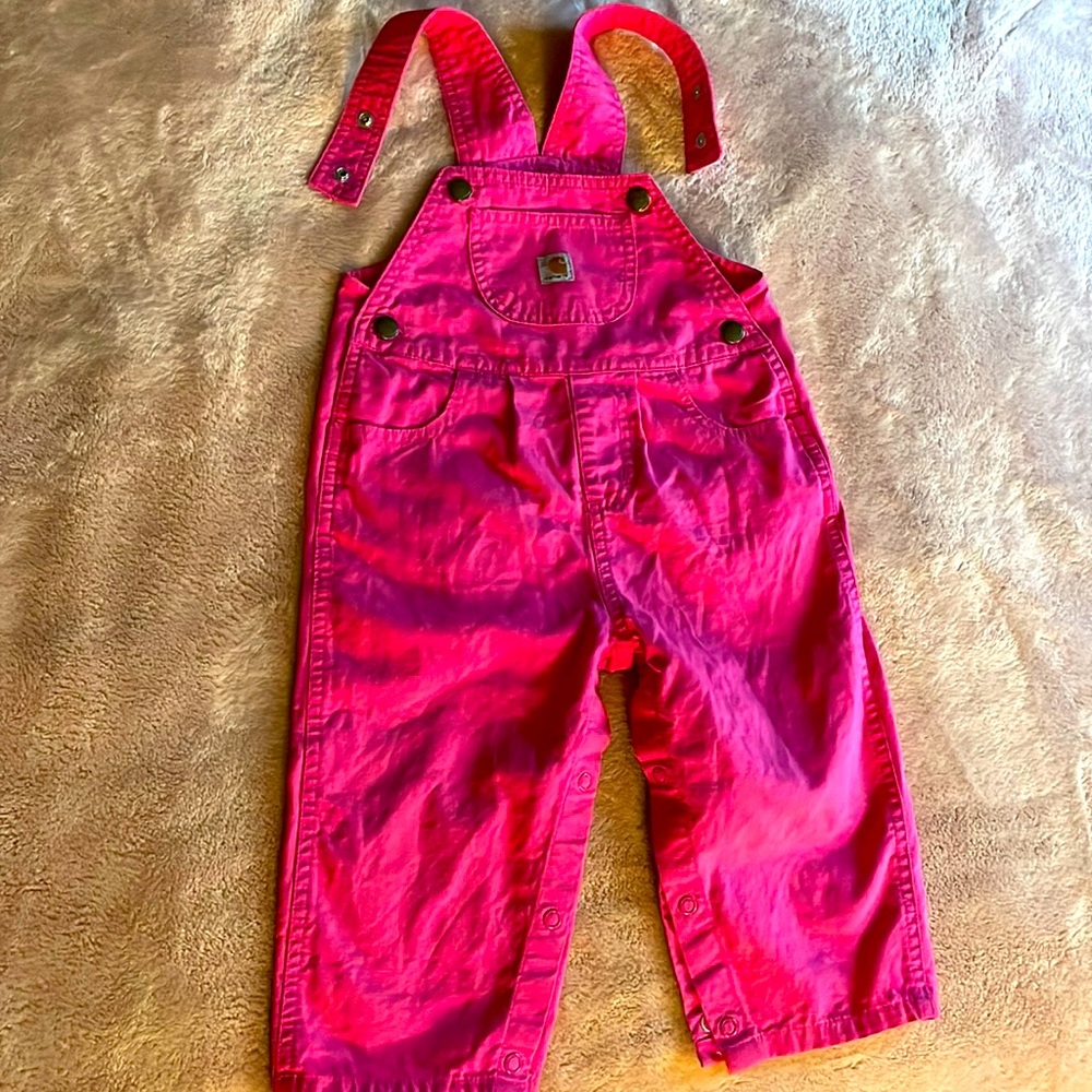 Carters 18 month pink overalls